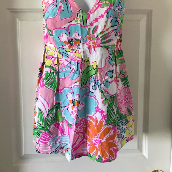 Lilly Pulitzer Nosey Posey V-Neck Top - Picture 7 of 7